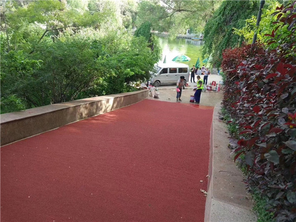 昌江彩色路面施工